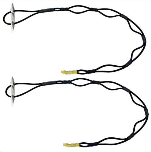 Stretch 'n Slide Bungee Dock Lines, 2 Pack, Stretches to 7ft with Adjustable Loops, Ideal for Docking or Rafting, Boats, Jetskis, PWC. Boat Dock Lines with Loop.