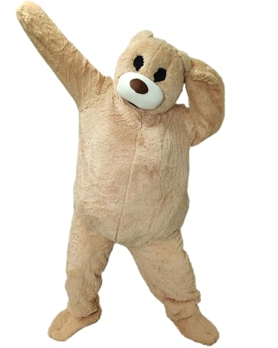 Fangkun Dress Up Big Bear Mascot Costume,Dancing Bear Fancy Dress,Giant Plush Teddy Bear Wearable Animal Character Cosplay,Adults Size for Men & Women 82 Inch