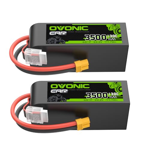 OVONIC 6S LiPo Battery 3500mAh 22.2V 130C RC Battery with XT60 Connector