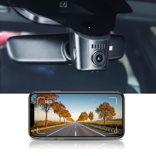 Fitcamx 4K Dash Cam Adapts for Audi 2019-2024 A4 A6 Allroad A3 A5 Q5 S4 S6 Q7 A8 Q8 S8 TT A7 S5 Q3 e-tron (Model A), Car Video Recorder, 2160P UHD Video, OEM Look, WiFi & APP, Parking Mode, 64GB Card