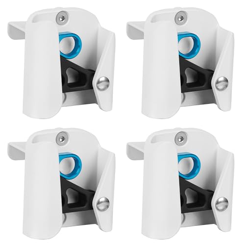 4PS Pontoon Boat Fender Hanger, Aluminum Construction, 1-1/4 inch Rail Mount, Fits 3/8-5/8 inch Ropes