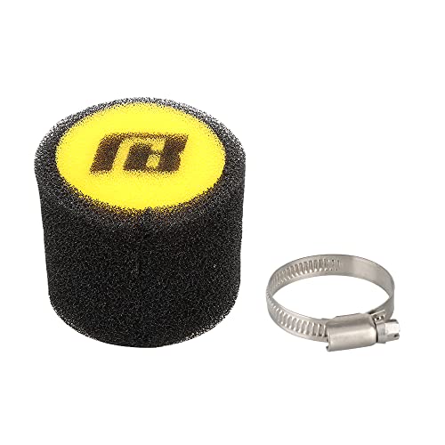 NIBBI Foam Air Filter,Universal Motorcycle Replacement High Performance 49mm Air Filter Intake Cleaner For Go Kart Moped Pit Dirt Bike Parts Motorbike