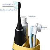 Detachable Travel Toothbrush Holder, Portable Toothbrush Case 3 in 1 Toothpaste Travel Case Holder Plastic Toothbrush Container Toothbrush Storage Box for Travel,Business,Camping, Daily Uses (Green)