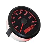 ELING Universal MPH GPS Speedometer Odometer Kit 160MPH Speed Gauge for Car Motorcycle Tractor Truck with Backlight 85mm 12V 24V Replacement Speedo