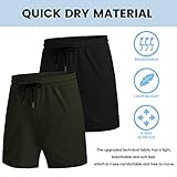 COOFANDY Men's 2 Pack Gym Workout Shorts 7 Inch Quick Dry Athletic Shorts Lightweight Running Shorts with Pockets