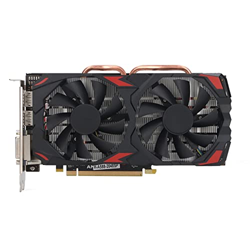 RX580 Graphic Cards, Gaming 8GB DDR5, 256 Bit, Computer PC Video Graphics Card, PCI Express 3.0 with Fan, HD Multimedia Interface, DVI Ports, Ports (580 8G D5)