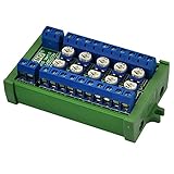 Dimmer Control 10-Lights LED Hub Distribution Module, AC/DC 5 to 24V Input, for HO/N/O Train Model