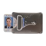 Smart Belt Buckle Credit Card Holder with Hidden Chamber Titanium