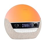 Lumie Bodyclock Luxe 700FM | Wake-Up Light with FM Radio, Bluetooth Speakers, Sunrise/Sunset Features and Low-Blue Light for Sleep