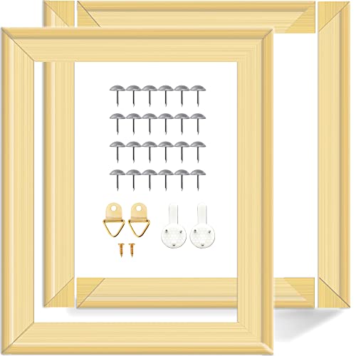 ECOIOU 2-Set DIY Canvas Stretcher Bars 16x20 Inch Canvas Frame for Oil Paintings,Prints,Paint by Numbers & Posters