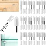30 Sets 5mm 1/4 Inch Dual Diameter Stainless Steel Metal Shelf Pegs Pins, Cabinet Shelf Pegs, Shelf Support Pegs, Includes The Two Most Common Sizes