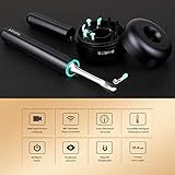 BEBIRD X17 Pro Ear Wax Removal Camera Endoscope, All Aluminum Body H-Speed WiFi 6 Axis Intelligent Gyroscope Safe Professional 1080p Smart Visual Ear Cleaner with Camera for Kid Adult Pet