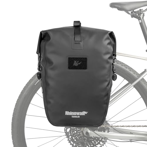 Rhinowalk Bike Pannier Bag 20L Waterproof Bicycle Bag Motor Pannier Backpack Shoulder Bag Laptop Pannier Travel Bag Professional Cycling Accessories (1 PCS)