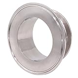 DERNORD Sanitary Concentric Reducer Tri Clamp Clover Stainless Steel 304 Sanitary Fitting End Cap Reducer (Tri Clamp Size: 4 inch x 3 inch)