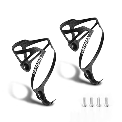 Full Carbon Fiber Bike Water Bottle Holder, Ultra-Light Water Bottle Cage for Bike, High Strength Durable Carbon Cup Holder for Bike, Road Bike, Mountain Bike, Electric Bike (2pack)
