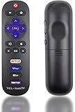 OEM Replacement Remote Control Compatible with All TCL Roku Smart TVs【Only Works with TCL Roku TV, Not for Roku Stick and Roku Box】 (Netflix/Disney Plus/Apple TV+ / HBO Max)