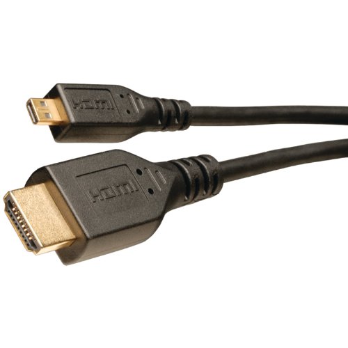 Eaton Tripp Lite HDMI to Micro HDMI Cable with Ethernet, Digital Video with Audio Adapter (M/M) 6-ft. (P570-006-MICRO),Black