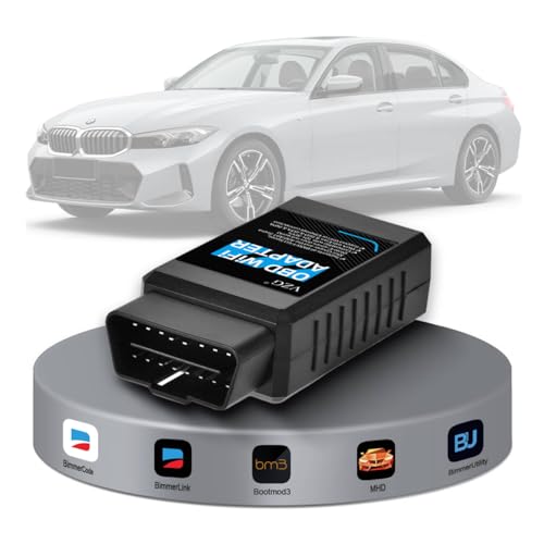VZG BM3 WiFi Adapter, Support Ethernet and WiFi to OBD2 Diagnostic&Coding Scanner Tool for BMW F/G/I/Mini Series,Compatible with BootMod3,BimmerCode,MHD,ISTA,Car Code Reader for iOS,Android,Windows