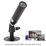 AHD Cylinder Camera, 1080P 2MP Full High Definition Micro Wired Security Camera,AV & BNC 0.0001 Lux Metal Cylinder Camera Compatible Monitor/DVR, Work with AHD Camera