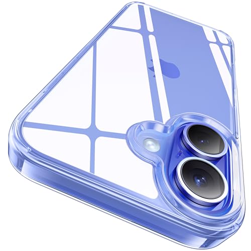 CASEKOO for iPhone 16 Plus Case Crystal Clear, [100% Ultra-Clear Transparency] [12FT Mil-Grade Protection] [Anti-Yellow Tech] Transparent Slim Cover for iPhone 16 Plus Phone Case 6.7 inch, Clear