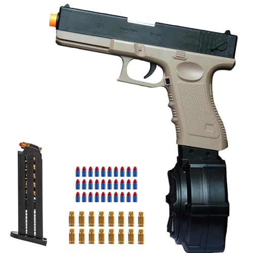 Toy Gun, Soft Bullet Gun, Cool Toy Model, Safe EVA Soft Bullet, Manual Spring air-Driven Soft Bullet Toy Gun, Non-Aggressive Children's Gift, Suitable for Children Over 8-14 Years Old