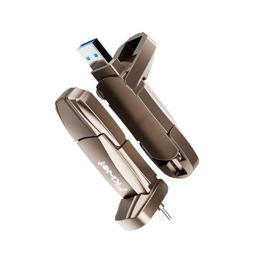 Fikwot External SSD USB Flash Drive 2TB, Up to 2050MB/s 2-in-1 Type C+ USB A USB3.2 Gen2 Solid State Thumb Drive SSD Stick for iPhone 15/16/Android/Windows/Mac/PC/Laptops