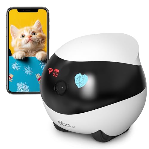 Enabot Home Security Camera EBO SE: 1080P Indoor Cam Battery-Operated, Auto-Recharge, Night Vision, Wireless Camera for Pet/Elderly/Baby, 2-Way Talk, Local Storage, APP Control