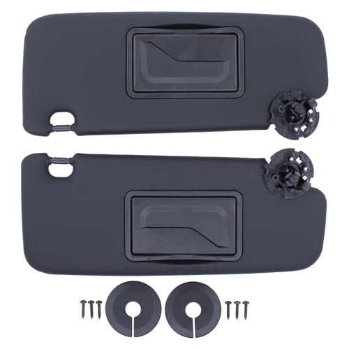 MOTOKU Pair Black Sun Visor for Chevrolet Cruze 2011-2019 3 Screws Hole Sunvisor Left Driver and Right Passenger Side