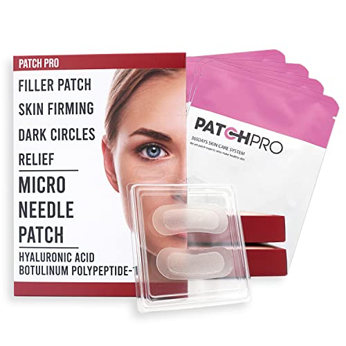 PATCH PRO Micro Eye Patch Hyaluronic Acid Fine Lines, Puffy Eyes, Forehead Lines Microneedle length 0.25mm Patches 4 Pairs