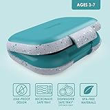 Bentgo Kids Chill Leak-Proof Lunch Box - Included Reusable Ice Pack Keeps Food Cold; 4-Compt. Bento Box; Microwave/Dishwasher Safe; 2 Year Manufacturer's Warranty (Confetti Edition - Truly Teal)