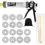 Griiyakii Clay extruder Tool，Clay Gun Tools are allocated 14 Different Plates for Sculpting and Crafting with The Hand held Clay Extrusion Gun