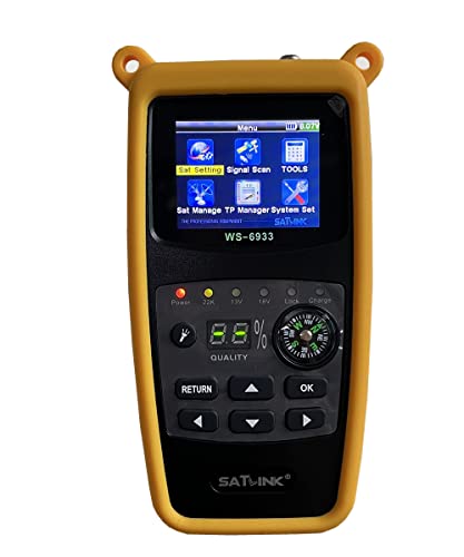 WS-6933 DVB-S/S2 FTA C&KU Band Satellite Meter Finder 2.4 inch LCD with Compass