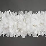 Zucker Extra Large Turkey Feather Chandelle Boa - (72 Inch) Heavy Feather Boas - Roaring 20's Costume, Mardi Gras Party Boa