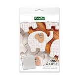 Katy Sue Mini Waffle Silicone Mold for Cake, Cookie Decorating, & Craft. A Waffle Material Texture Mold to Use With Fondant, Gum Paste, Sugar Paste, & Air Dry Clay from Katy Sue Designs Fondant Molds