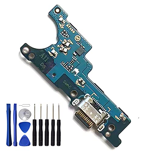 VIESUP for Samsung Galaxy A11 SM-A115 USB Connector Charger Charging Port Dock Board Flex Cable Replacement Parts with Tools