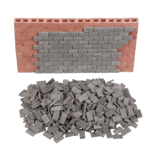 300 pcs, Mini Bricks for Crafts, Tiny Bricks for Landscaping, Miniature Pavement Bricks, 1/12 Scale Dollhouse Accessories