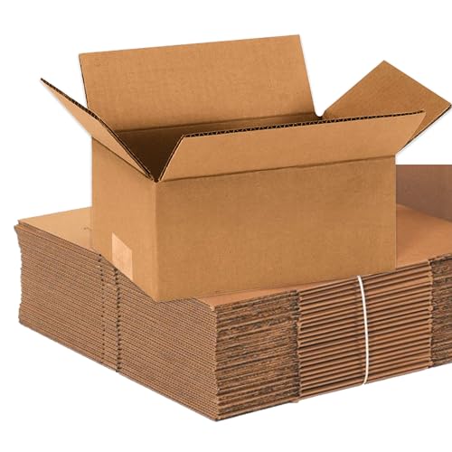 AVIDITI Small Shipping Boxes 9"L x 6"W x 4"H (100-Pack) Heavy Duty Corrugated Cardboard Boxes for Packing, Moving & Storage, Strong Wholesale Bulk Boxes for Home or Business