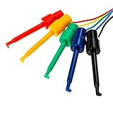 Dahszhi Testing Hook Clip Probe Test Leads Electronics Silicone Test Leads 50cm/19.7Inch Length - 5pcs