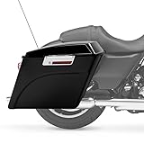 XMT-MOTO 5" Vivid Black Stretched Extended Hard Saddlebags For Harley Davidson Touring FLT,FLHT,FLHTCU,FLHRC,Road King,Road Glide,Street Glide,Electra Glide,Ultra-Classic 1993-2013