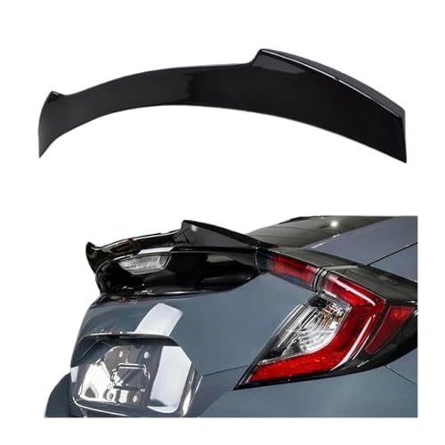 High Gloss Black Rear Wing Spoiler Compatible For Honda 10th Civic 5-Door Hatchback Fastback 2015-2020 FK4 FK5 FK6 FK7 FK8 FK9