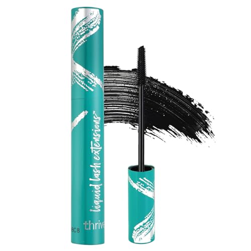 Thrive Mascara Liquid for Lash Extensions, Liquid Lash Extensions Mascara, Waterproof and Sweat Resistant (Black 10.7g/0.38 OZ)