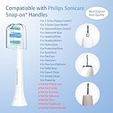 Replacement Toothbrush Heads for Philips Sonicare Replacement Heads, Electric Replacement Brush Head Compatible with Phillips Sonicare Electric Toothbrushes, 12 Pack