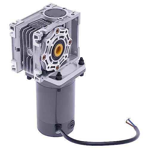 Electric Gear Motor 120W DC 24V Worm Gear Reducer Gearbox Electric RV Gear Motor 50K 35Nm High Torque Gear Reduction Electric Motor 1800 RPM