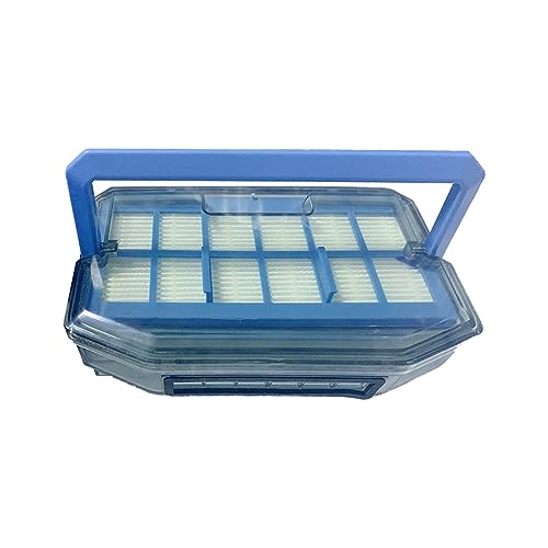GORMEL Water Tank Mop Dust Box HEPA，Compatible for Dibea D850 D900 Vacuum Cleaner Robot Replacement Accessories (Color : Dust Box and HEPA)