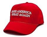 Make America Great Again Embroidered Donald Trump 2016 Cloth & Braid Hat (MAGA_RED)