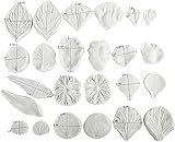 HYDDNice 12PCS Fondant Silicone Flower Leaf Veining Mold fondant tools set