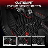 LASFIT Floor Mats & Trunk Mat for Mercedes Benz G Class 2025 2024 2023 2022-2019 G550/G580/G63 AMG SUV, All Weather TPE Custom Fit Car Liners,1st & 2nd Row Floor Mats & Cargo Liner,Black