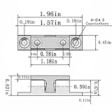 Solid Stainless Steel Cabinet Door Catch,glrovazas 2Pcs Cabinet Latch Roller Catch Furniture Cabinet Door Dual Ball Tension Latch Closet Ball Roller Catch Latch with Screw (50mm)