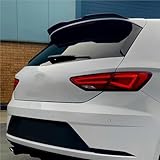 ABS Gloss Black Car Rear Roof Spoiler Wings Compatible with Seat Leon 1P 5F MK3 Leon ST Cupra TGI/FR Hatchback Rear Trunk Wings Body Kits