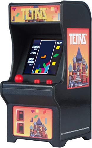 Tiny Arcade Tetris Mini Retro Game (3.5"): Playable Handheld Arcade Machine w/ Real Gameplay & Sound's Video Game (Ages 8+)
